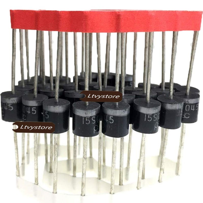 Ltvystore 30PCS 15Amp Diode Schottky Blocking Diodes Compatible for Solar Cells Panel,15SQ045 Schottky - Image 1